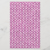 Papeterie Parties scintillant rose Chevrons Knit Motif Impri (Devant)