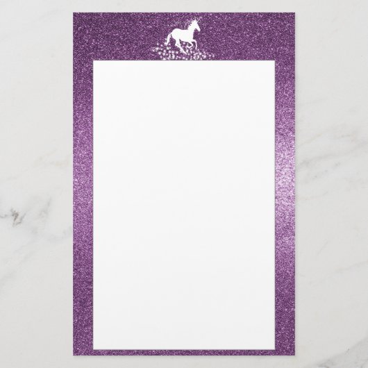 Papeterie Parties scintillant Unicorne et étoiles | Papeteri (Dos)