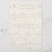 Papeterie Partition sur parchemin manuscrite en encre (Devant)