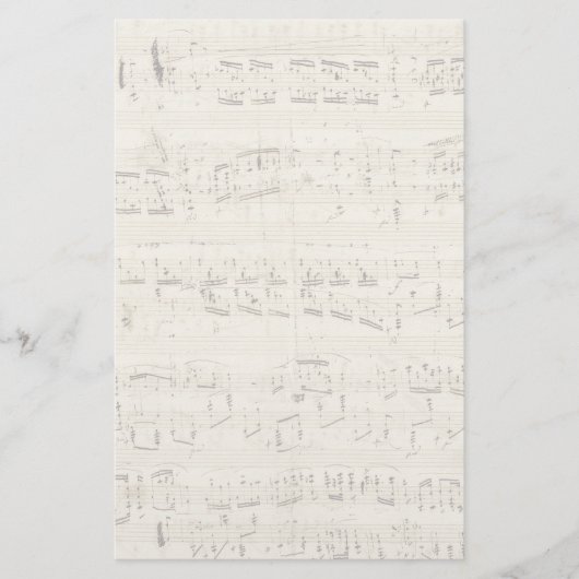 Papeterie Partition sur parchemin manuscrite en encre (Devant)