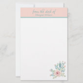 Papeterie Pastel Cactus Personnel (Devant)