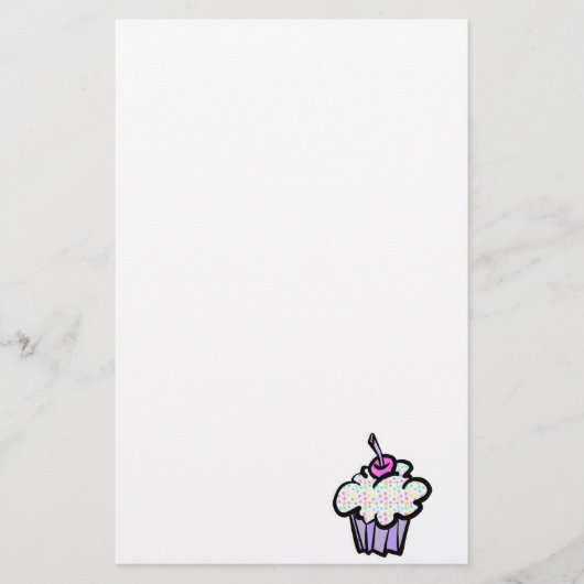 Papeterie pastel dots cupcake (Devant)