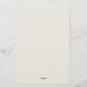 Papeterie Pastel Élégant Classique Simple Professionnel (Dos)