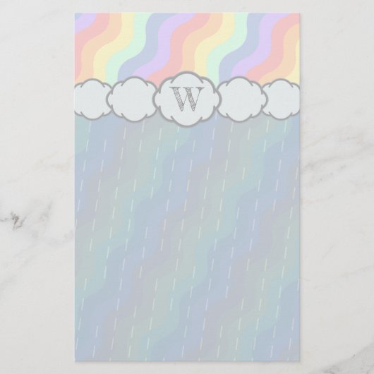 Papeterie Pastel Rainbow Waves (Devant)