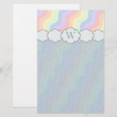 Papeterie Pastel Rainbow Waves (Devant / Derrière)