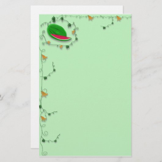 Papeterie Pastèque stationnaire (Devant / Derrière)