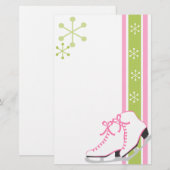 Papeterie Patins sur glace (Devant / Derrière)