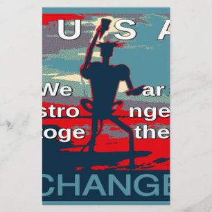 Papeterie Patriotic USA Hope Graphisme Art Design