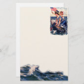 Papeterie Patriotique vintage (Devant / Derrière)