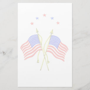 Papeterie patriotique vintage de drapeau