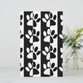 Papeterie Patrouilles Et Rayures De Chien Noir Et Blanc (Debout devant)