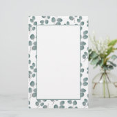 Papeterie Pattern de Watercolor Silver Dollar Eucalyptus Lea (Debout devant)