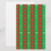 Papeterie Patterns de Christma Tree (Devant / Derrière)