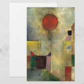 Papeterie Paul Klee ballon rouge (Devant / Derrière)