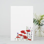 Papeterie Pavots et boutons de célibataire (Debout devant)