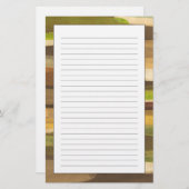 Papeterie Paysage abstrait de ton de la terre (Devant / Derrière)