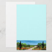 PAPETERIE PAYSAGE DE TOSCANE 4 (Devant / Derrière)