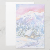 Papeterie Paysage hivernal (Devant / Derrière)