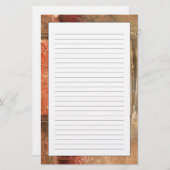 Papeterie Paysage rouge abstrait (Devant / Derrière)