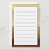 Papeterie Paysage solitaire de désert par le Normand Wyatt (Devant / Derrière)