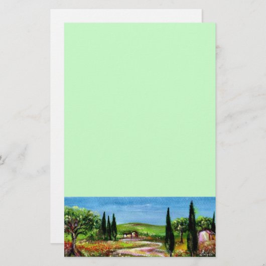 PAPETERIE PAYSAGE TOSCANE 5 (Devant / Derrière)