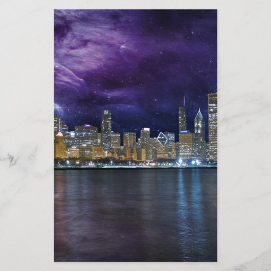 Papeterie Paysage urbain de Chicago spatial (Devant)