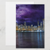 Papeterie Paysage urbain de Chicago spatial (Devant / Derrière)