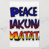 Papeterie Peace Hakuna Matata Gradient Art (Devant)
