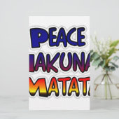 Papeterie Peace Hakuna Matata Gradient Art (Debout devant)