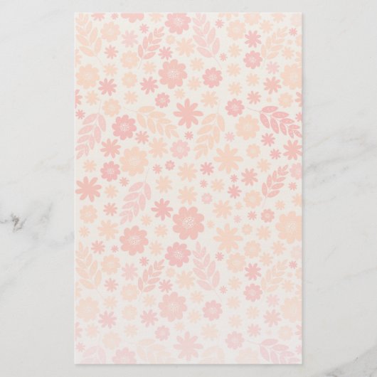Papeterie Peach Airy Fleur sauvage Meadow Motif (Devant)