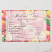 Papeterie Peaches - conseils et souhaits nuptiale douche (Devant)