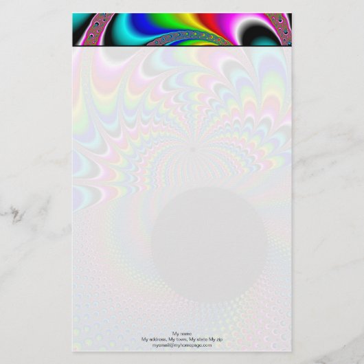 Papeterie Peackock A Delic - Art Fractal (Devant)