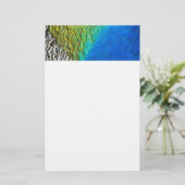 Papeterie Peacock Feathers IV Colorful Abstrait Nature (Debout devant)