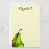 Papeterie Pear art mignon aquarelle fruit (Devant)