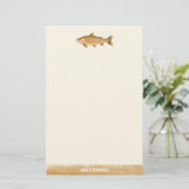 Papeterie Pêche de départ Poisson illustré (Debout devant)