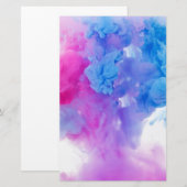 Papeterie Peindre les plumes (Devant / Derrière)