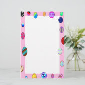 Papeterie peinte lumineuse de Pâques de plaine de (Debout devant)