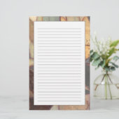 Papeterie Peinture abstraite de feuille florale par le (Debout devant)