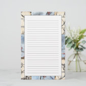 Papeterie Peinture abstraite lambrissée de Scrollwork (Debout devant)