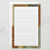 Papeterie peinture abstraite Multi-texturisée par le studio (Devant / Derrière)