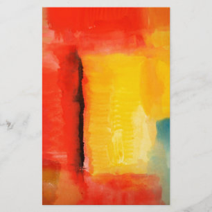 Papeterie Peinture Abstraite rouge moderne