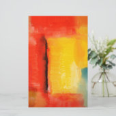 Papeterie Peinture Abstraite rouge moderne (Debout devant)