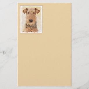 Papeterie Peinture Airedale Terrier - Cute Original Art