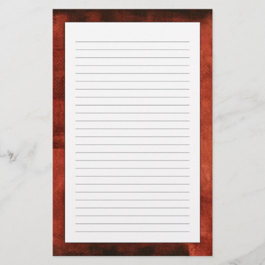 Papeterie Peinture cramoisie profonde avec des formes (Devant)