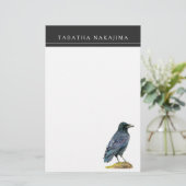 Papeterie Peinture d'aquarelle de corneille (Debout devant)