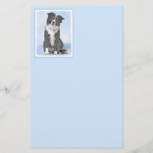 Papeterie Peinture de collie frontalière - Belle art origina