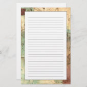 Papeterie Peinture de ton de la terre avec la surface (Devant / Derrière)