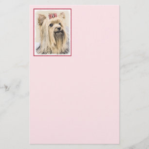 Papeterie Peinture de Yorkshire Terrier - art original