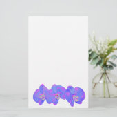 Papeterie Peinture d'orchidée violette violette (Debout devant)