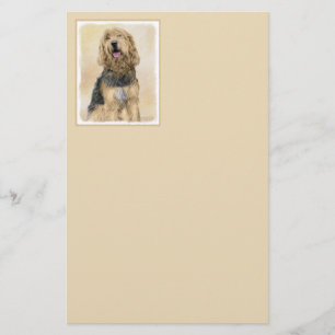Papeterie Peinture d'Otterhound - Joli art original de chien